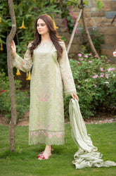 KP1062 - Bareeze 3PC Lawn Embroidered Suit